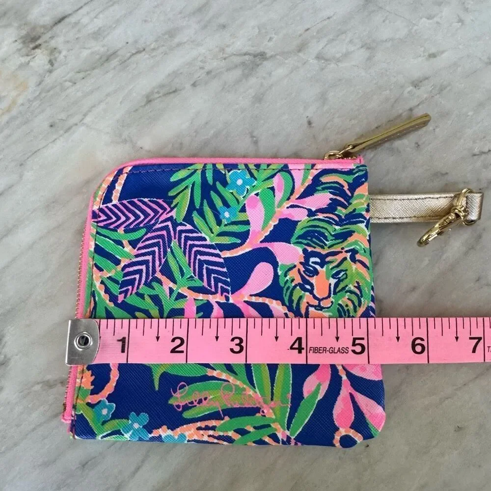 Lilly Pulitzer Media pouch bag Gold Zip close